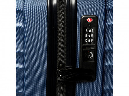 Чемодан BLEIK из прочного АБС-пластика, темно-синий