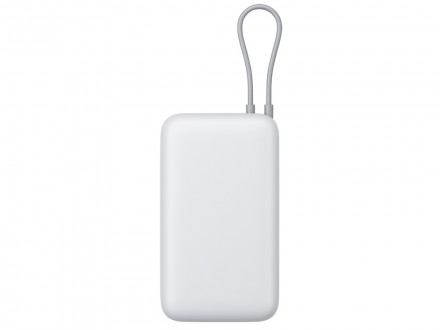 Внешний аккумулятор с встроенным кабелем Xiaomi Power Bank 20000mAh (Integrated Cable) GL Light Gray