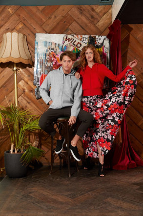 Толстовка мужская Hooded Full Zip ярко-синяя