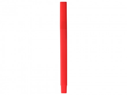 Ручка шариковая пластиковая Quadro Soft, квадратный корпус с покрытием софт-тач, красный