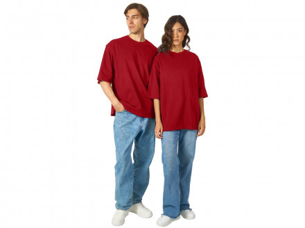 Футболка Berlin к/р оверсайз, 100% хлопок, 180гр, красный