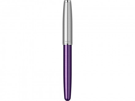 Ручка-роллер Parker Sonnet Essentials Violet SB Steel CT, цвет чернил black, перо: F, в подарочной упаковке.