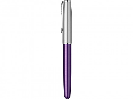 Ручка-роллер Parker Sonnet Essentials Violet SB Steel CT, цвет чернил black, перо: F, в подарочной упаковке.