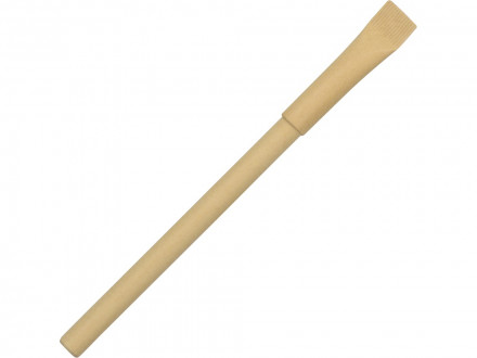 Ручка картонная с колпачком Recycled, натуральный (Р)