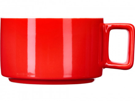 Набор чашка с бамбуковым блюдцем Sheffield, красный
