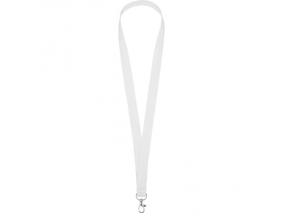 Ланъярд из RPET с карабином, белый