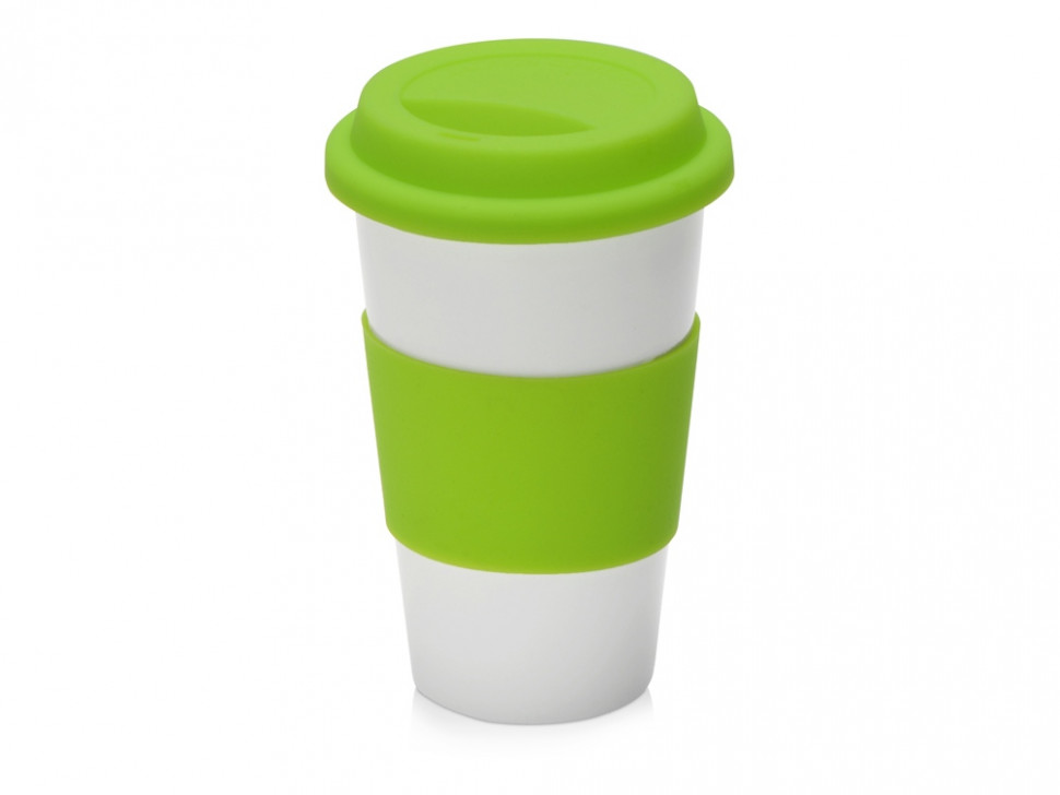 Фарфоровая кружка с двойными стенками Toronto, 300 мл, зеленое яблоко