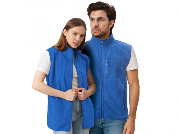 Жилет флисовый Trondheim унисекс, синий классический