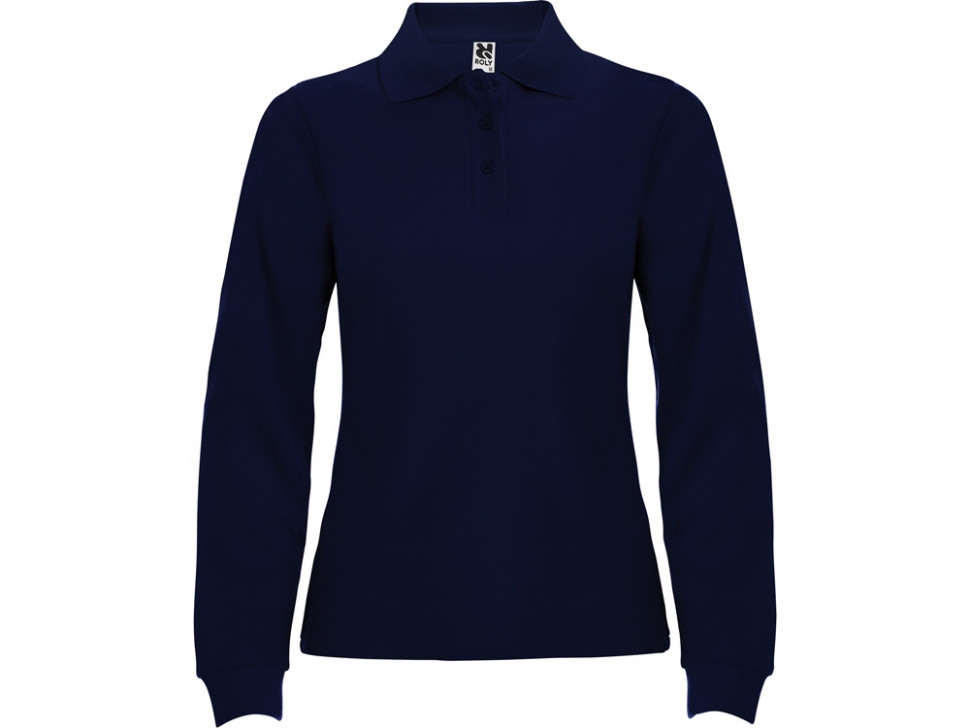 Рубашка поло Estrella женская с длинным рукавом, нэйви