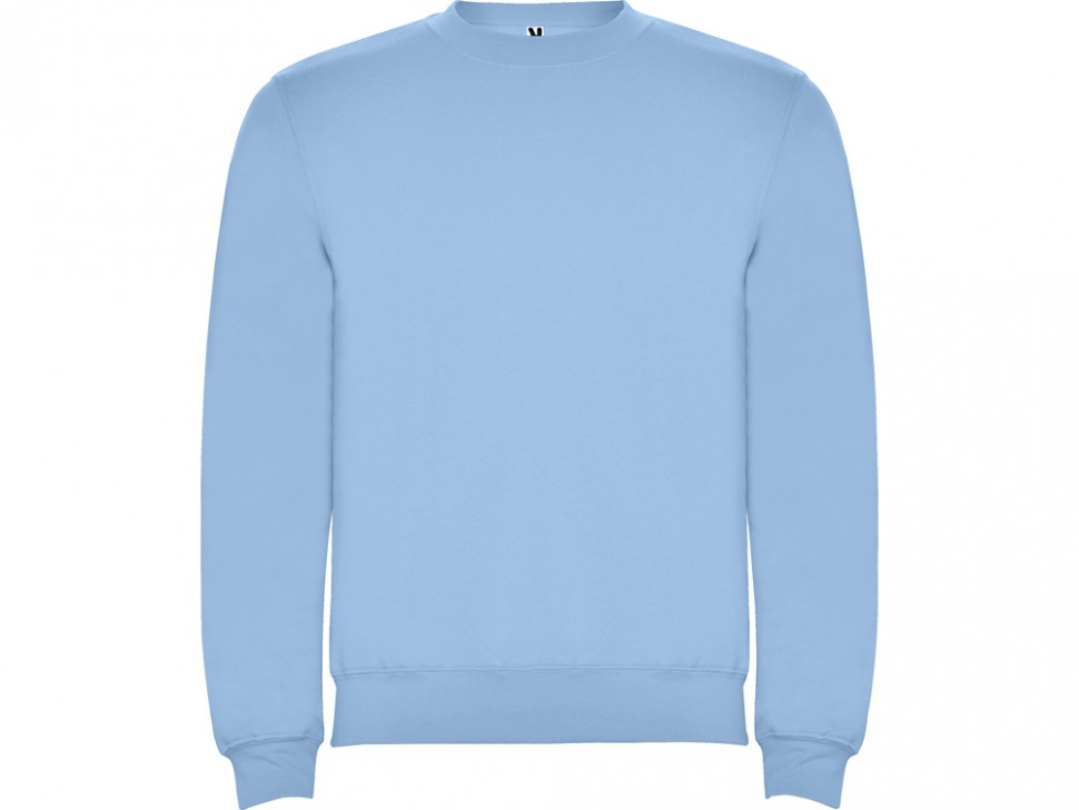 Свитшот с начесом Clasica унисекс, небесно-голубой