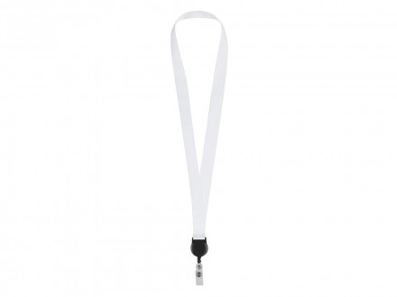 Ланъярд 2 см с ретрактором, черный