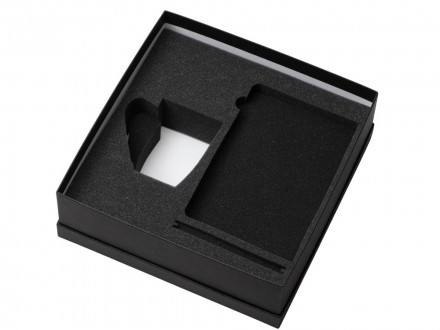 Подарочный набор с блокнотом С2, металлической ручкой и кружкой, черный