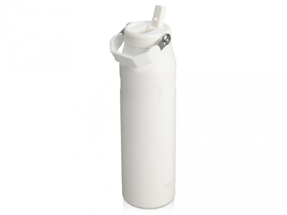 Бутылка для воды объемом 1,06 литра с откидной трубочкой Stanley IceFlow™ 2.0 - Frosted white