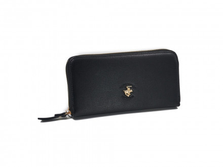 Кошелек женский Beverly Hills Polo Club, черный/желтое золото