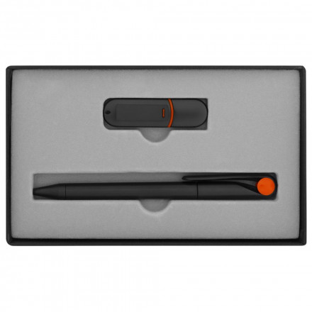 Набор YourDay Black, черно-оранжевый