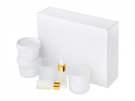 Набор для создания 2-х ароматических свечей: имбирный пряник, рождественская елка (без лого LM)