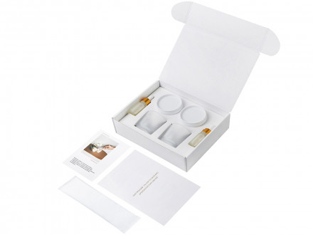 Набор для создания 2-х ароматических свечей: имбирный пряник, рождественская елка (без лого LM)