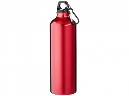 Алюминиевая бутылка для воды Oregon объемом 770 мл с карабином - Красный