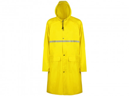 Длинный дождевик Lanai  из полиэстера со светоотражающей тесьмой, желтый