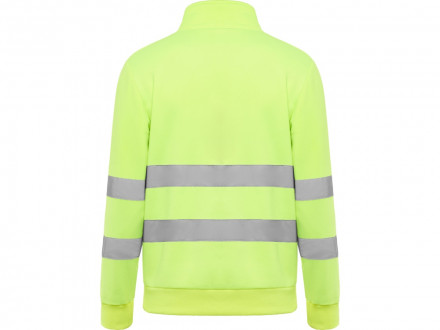 Свитшот ворот на молнии Spica, неоновый желтый