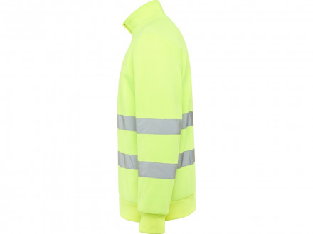 Свитшот ворот на молнии Spica, неоновый желтый