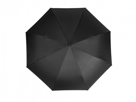 Зонт-трость наоборот Inversa, полуавтомат, черный/желтый