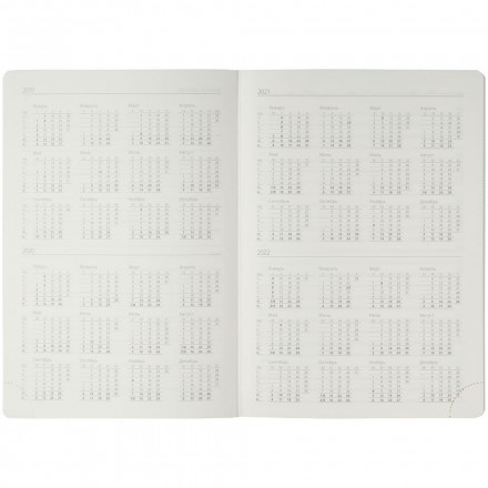 Ежедневник Flex Shall, недатированный, серо-голубой