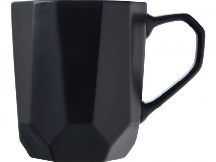 Кружка с гранями Amery, 310мл, черный матовый