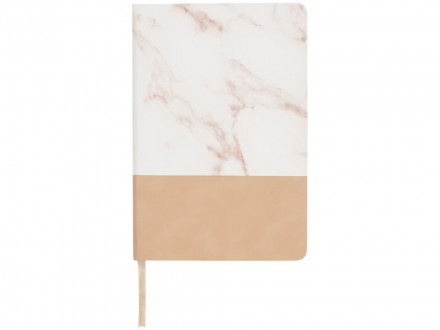 Двухцветная записная книжка A5, коричневый