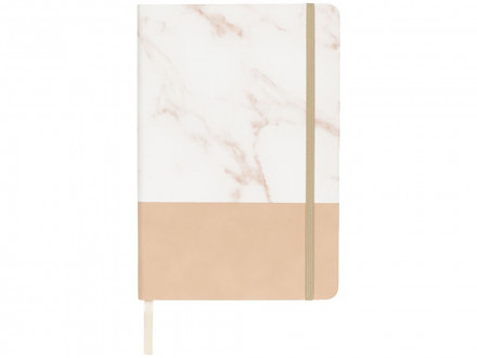 Двухцветная записная книжка A5, коричневый