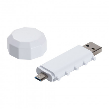 Флешка 2 в 1 с кодовым замком lokenToken 16 Гб, белая 1