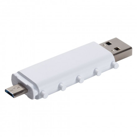 Флешка 2 в 1 с кодовым замком lokenToken 16 Гб, белая 1