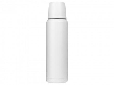 Термос с чашей и двойными медными стенками Stern, 1 л, белый