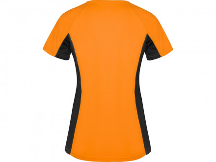 Футболка Shanghai женская, неоновый оранжевый/черный
