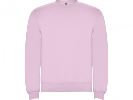 Свитшот с начесом Clasica унисекс, светло-розовый