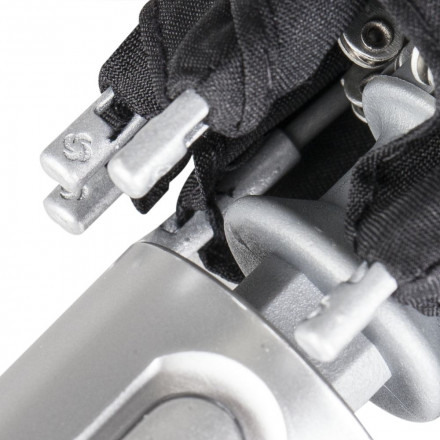 Складной зонт Alu Drop, 3 сложения, 7 спиц, автомат, черный