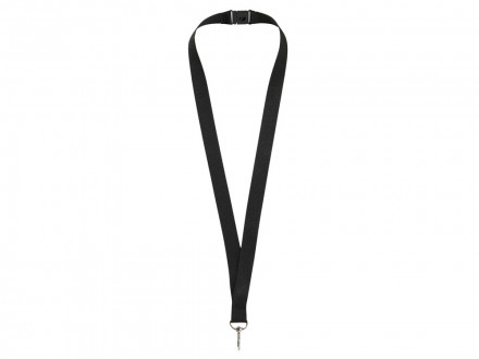 Ремешок на шею с карабином Бибионе, черный