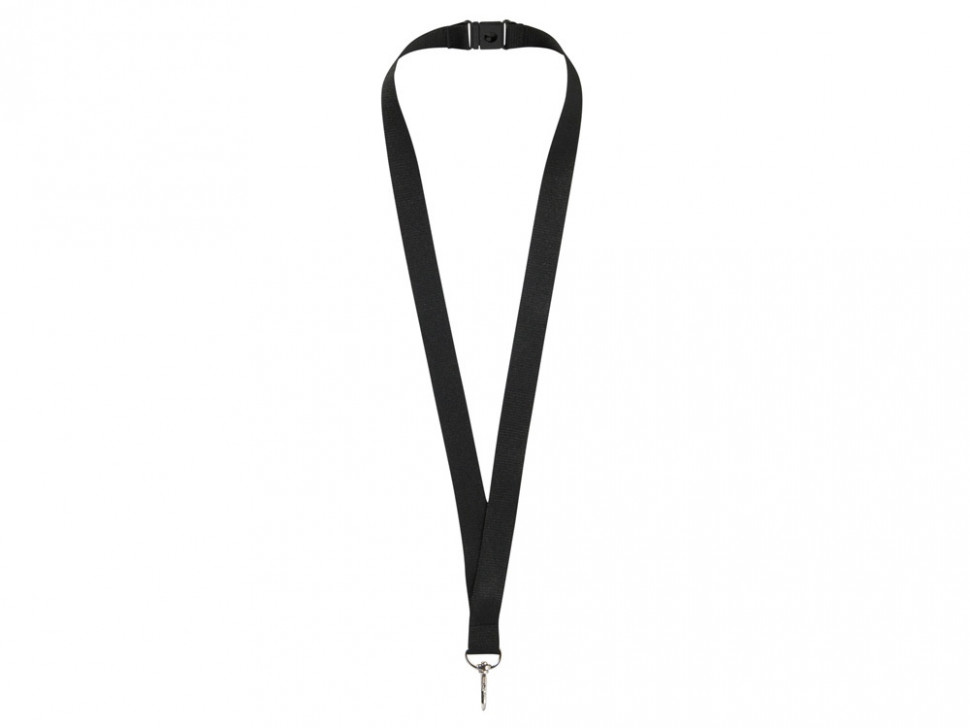 Ремешок на шею с карабином Бибионе, черный