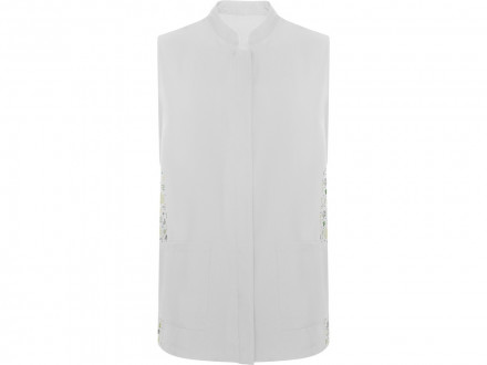 Жилет Aldany, белый/растительный принт