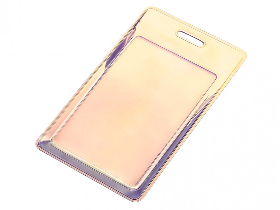 Чехол для пропуска переливающийся Aurora, мультицвет