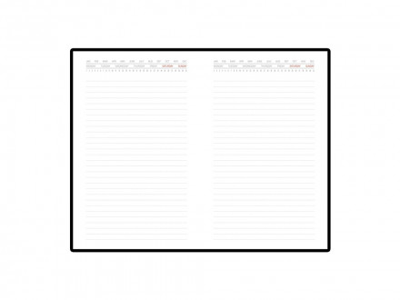 Ежедневник недатированный с индексами А5 Bergamo, черный