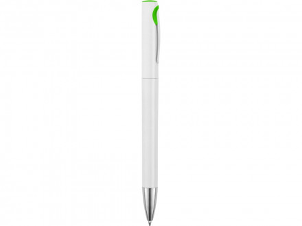 Ручка шариковая Локи, белый/зеленое яблоко