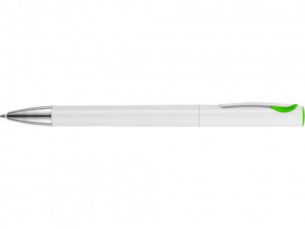 Ручка шариковая Локи, белый/зеленое яблоко