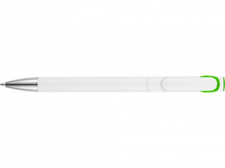 Ручка шариковая Локи, белый/зеленое яблоко