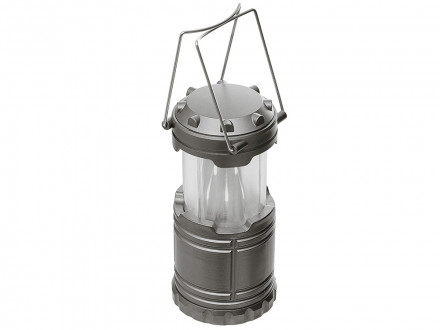Туристический фонарь с эффектом пламени Beacon, серый