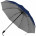 Зонт складной Silvermist, темно-синий с серебристым