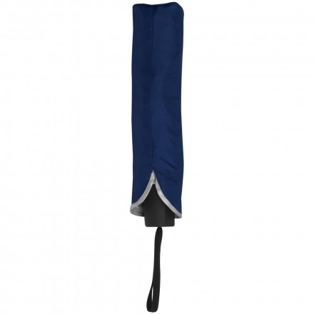 Зонт складной Silvermist, темно-синий с серебристым