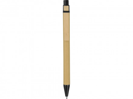 Блокнот Дейзи с ручкой, крафт/черный