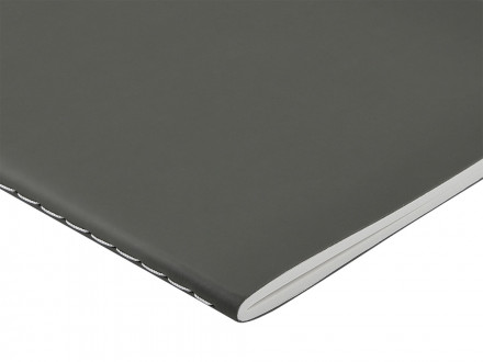 Тетрадь с каменной бумагой А5 Carrara 40 л., линейка, серый