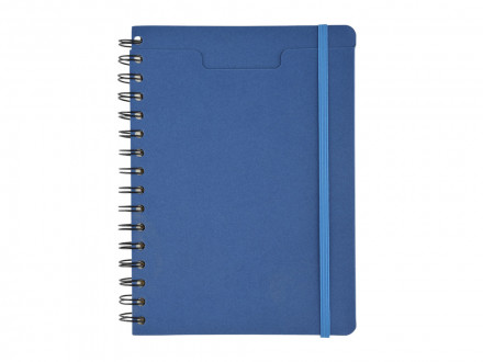 Ежедневник недатированный на гребне А5 Pragmatic, синий (Р)